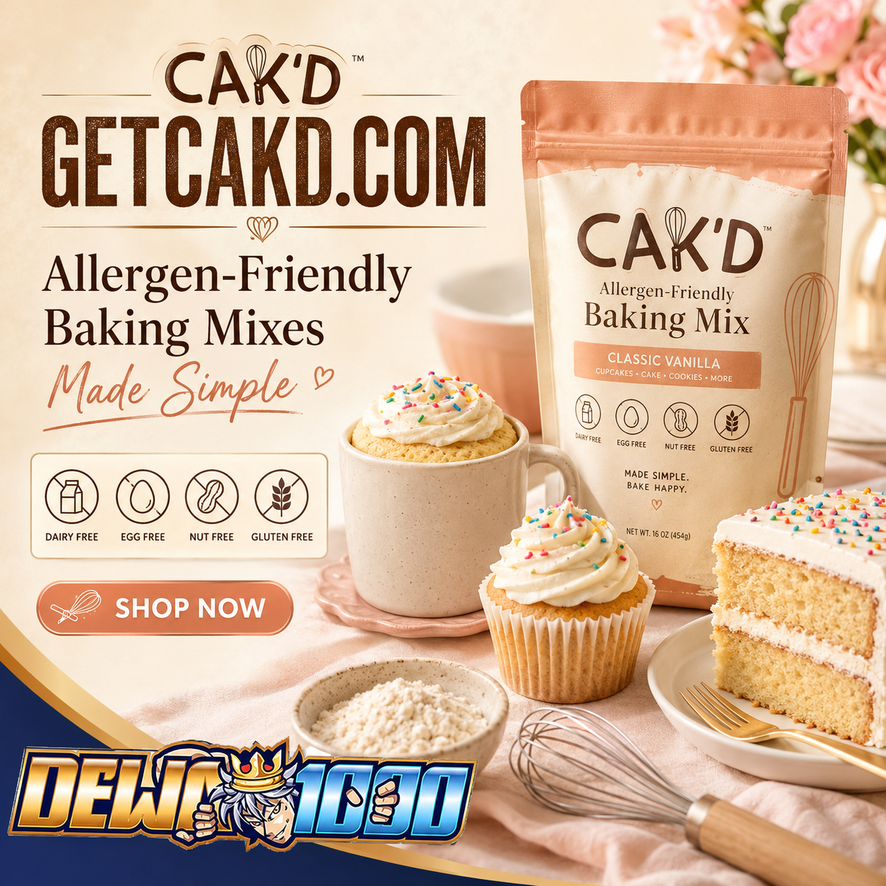 Baking mix dan dessert CĀK’D x DEWA1000
